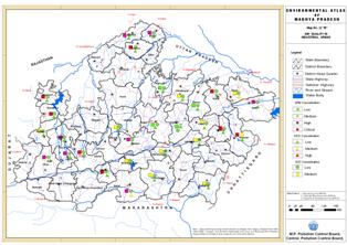 Air Pollution map of MP